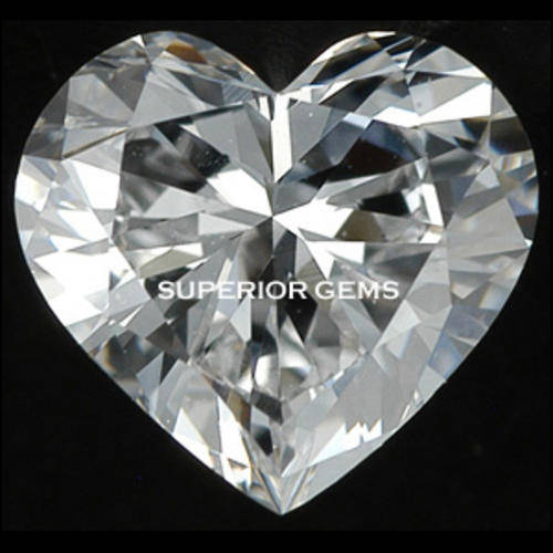 STUNNING**0.91CT**HEART CUT SIMULATED DIAMOND CZ 6X6 MM##CRAZY CLEARANCE##