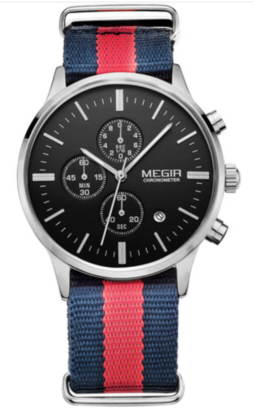 MEGIR GENUINE CHRONOGRAPH British Navy Gents watch**MUST HAVE**LAST ONE!!