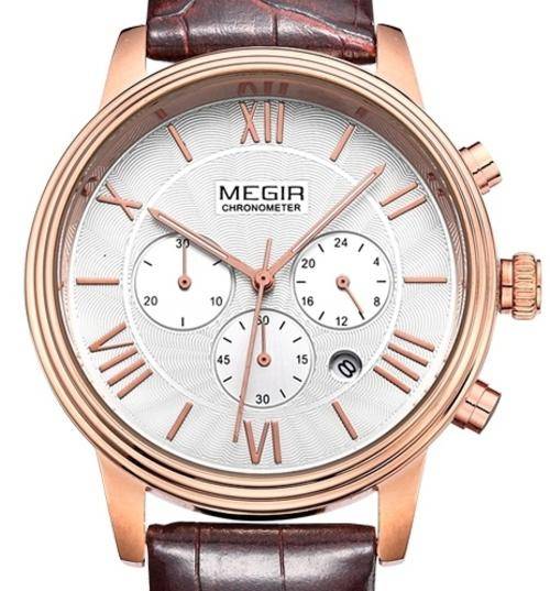 MEGIR TRUE CHRONOGRAPH**Welshman**GENTS watch**CLASSY DRESS WATCH--STUNNER--