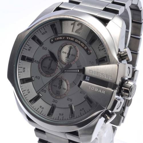 DIESEL MEGA CHIEF GENTS BLACK GUN METAL BEAST BRAND NEW IN BOX++WOW FACTOR++