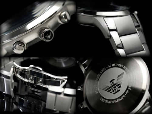 EMPORIO ARMANI AR2434 GENTS CHRONOGRAPH WATCH**BRAND NEW IN BOX**Reduced to Go!!