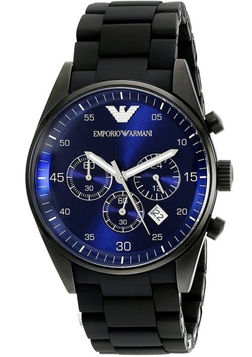 EMPORIO ARMANI SPORTIVO**BLACK IP-BRAND NEW**GENTS CHRONOGRAPH WATCH ##EXQUISITE##