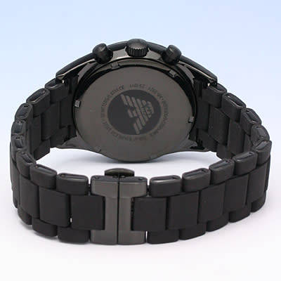 EMPORIO ARMANI SPORTIVO**BLACK IP-BRAND NEW**GENTS CHRONOGRAPH WATCH ##EXQUISITE##