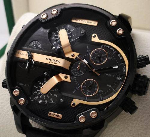 DIESE XXL BIG DADDY 57mm 4 TIMEZONE Watch++R8999.99++BRAND NEW  IN BOX++The Black Beast++