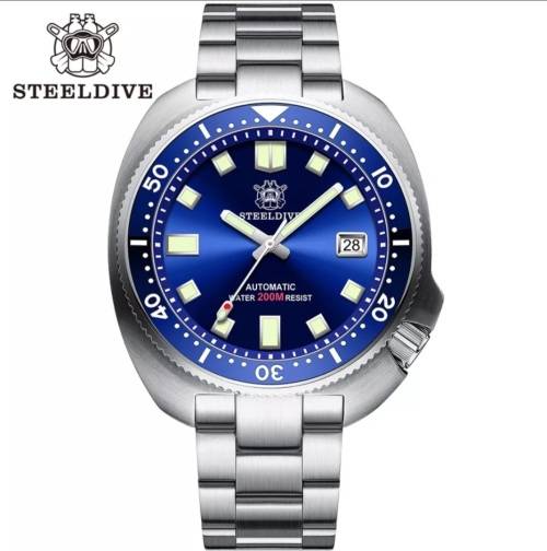STEELDIVE Bluedial Captain Willard 6105 Homage 200m Sapphire Crystal