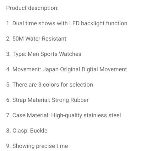 Stunner!! Latest LIGE GENTS SPORTWATCH NEW IN BOX