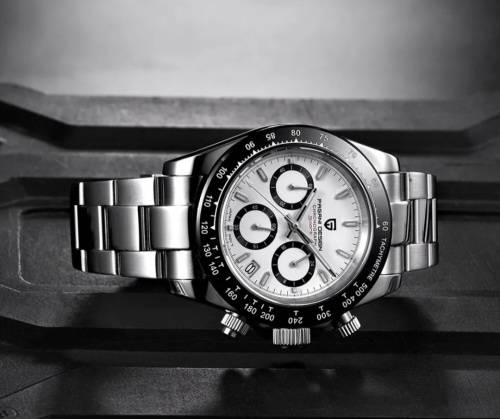 L@@K!! Pagani Design-Sapphire Crystal Speedway Seiko Chrono VK63 Mvt.