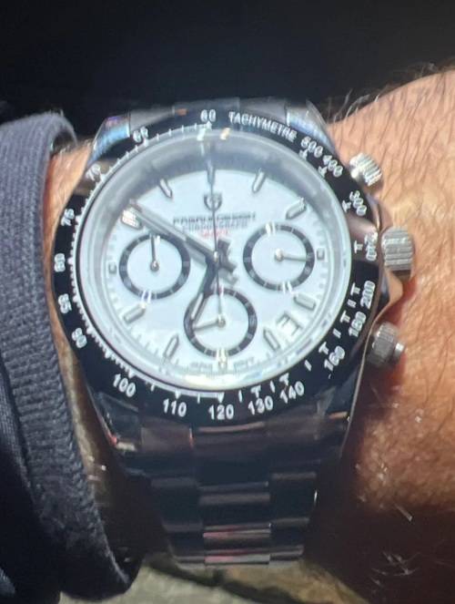 L@@K!! Pagani Design-Sapphire Crystal Speedway Seiko Chrono VK63 Mvt.