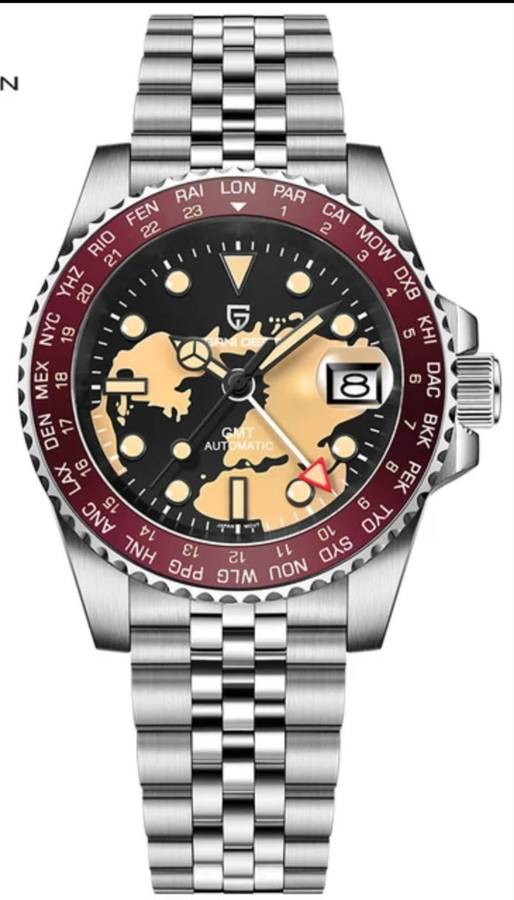 NEW!! GMT- Pagani Design NH34A - AUTOMATIC SEIKO MVT 24 JEWELS