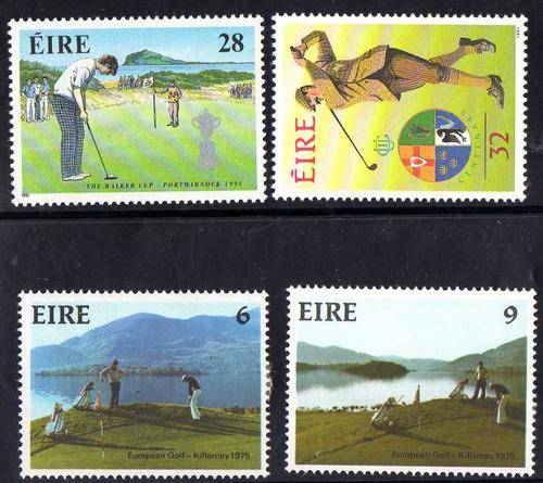 IRELAND "GOLF" 2 SETS 1975 & 1991. SG 373-4 LMM & SG 814-5 UMM. CAT 4,50 POUNDS.