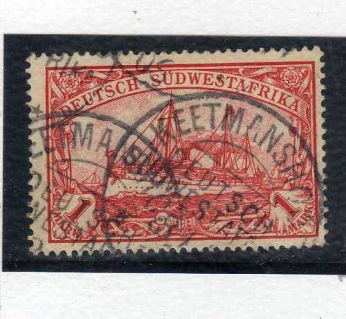 GERMAN SOUTH WEST AFRICA 1901 YACHT DEFIN SET OF 13 + SHADE OF 20Pfg VFU. SACC 13-25. CAT R5955.
