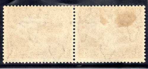 SOUTH WEST AFRICA 1927/30 4d BROWN PERF 14 MINT PAIR WITH NO STOP AFTER "A" VAR. SACC 85d. CAT R1800