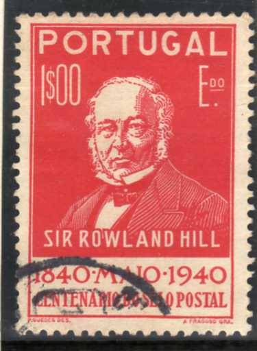 PORTUGAL 1940 POSTAGE STAMP CENTENARY 1E RED VFU. SG 926. CAT 5,75 POUNDS.