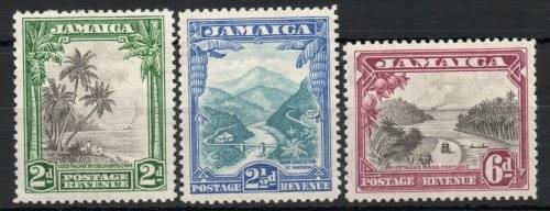 Jamaica 1932 pictorial set of 3 mounted mint. SG 111-113. Cat £70. (2018)