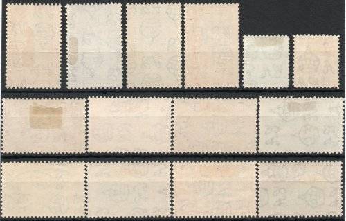 Trinidad & Tobago 1938-44 KGVI definitive set of 14 lmm/mm. SG 246-256. Cat £110 (2018)