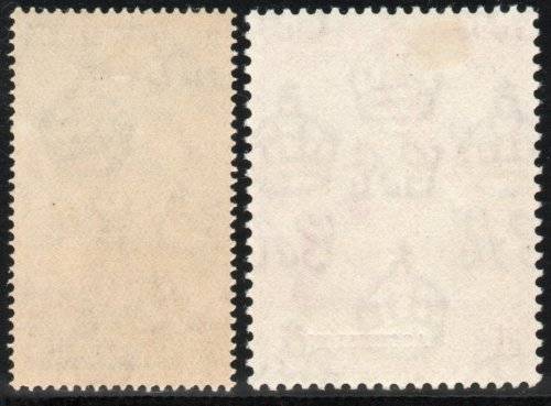 Ascension 1948 Royal Silver Wedding set of 2 lightly mounted mint. SG 50-51. CAT £50. (2018)
