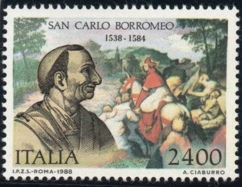 ITALY 1988 `450TH BIRTH ANNIV BORROMEO` SG 1988 UMM. CAT £5,25. (2013)