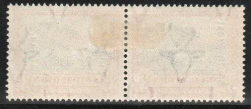 South West Africa 1926-27 Pictorials of SA ovpt 3d black and red mm pair. SACC 76. Cat R140.