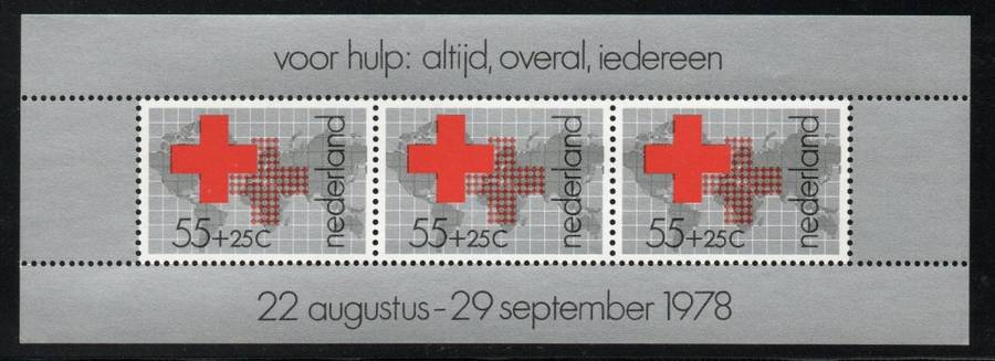 Netherlands 1978 Health Care - Red Cross Mini Sheet unmounted mint. SG MS 1300. Cat £2,30. (2012)