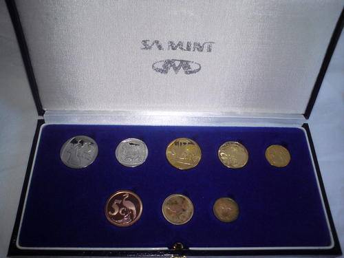 1991 RSA New Series, SAM Proof set, R2 to 1c