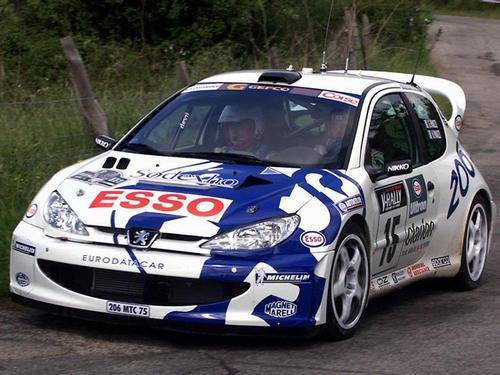 Peugeot 206 WRC 1999 Rally die cast model