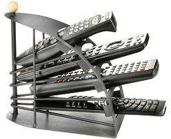 Steel Remote organizer - 4 x standard remotes
