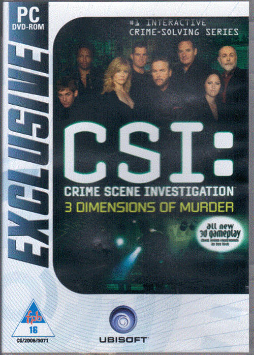 CSI 3 Dimensions of Murder game for PC