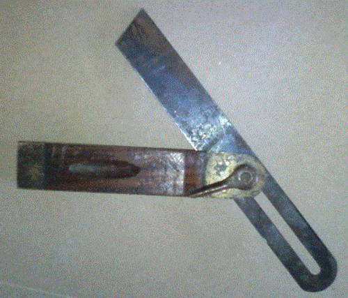 Elvicta 9" Wood, steel and brass sliding bevel