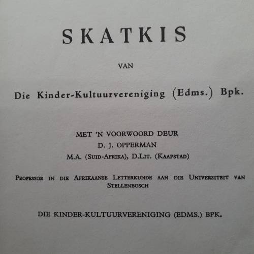 SKATKIS Boeke. Stel 1 tot 12. Junie 1972 Druk.