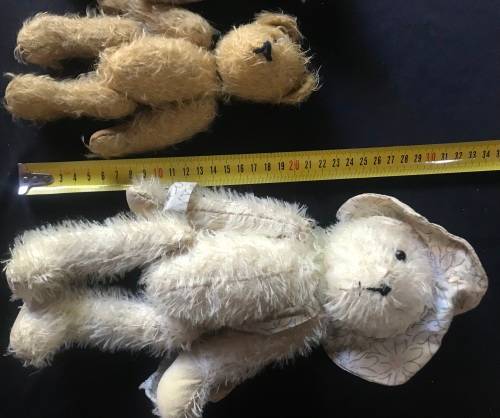 3 X Vintage Teddy Bears with moveble limbs