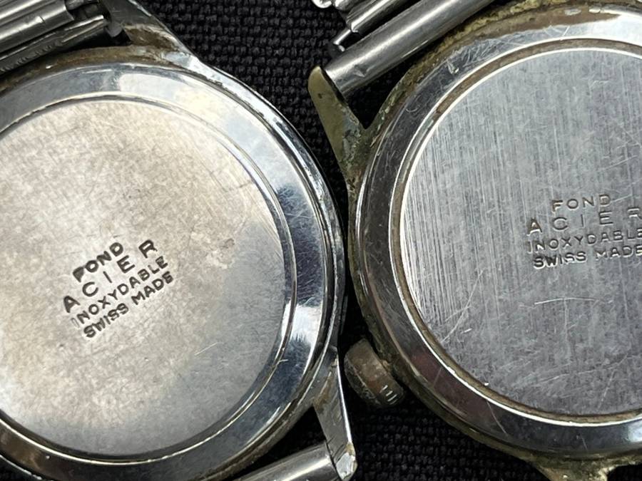 Vintage watches and clock. LANC & CYMA AMIC. NOT WORKING. For spares or repair.