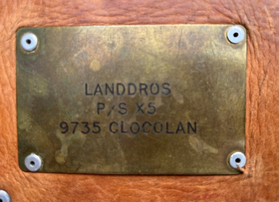 Vintage Post Office bag Tag `9735 CLOCOLAN`