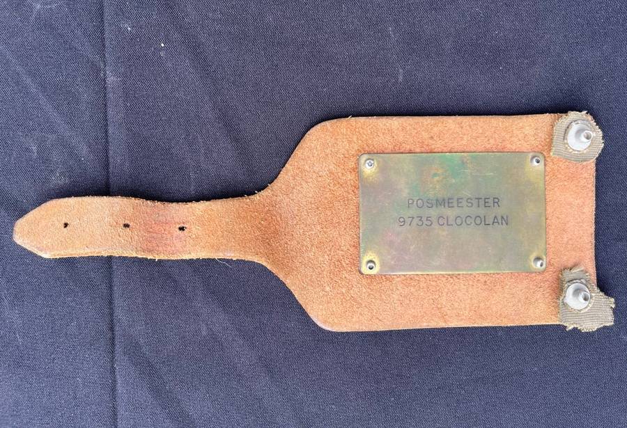 Vintage Post Office bag Tag `9735 CLOCOLAN`