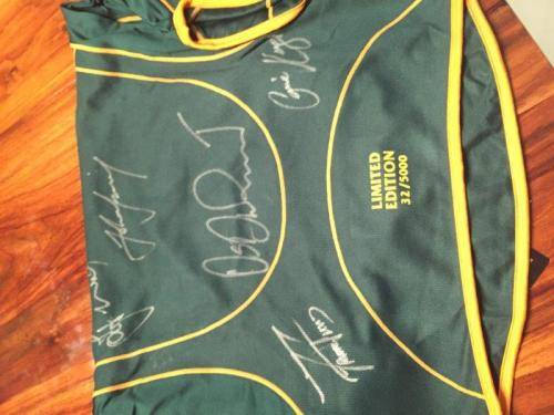 Limited edition  Rugby Jersey with signed Captains