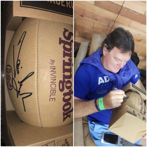Danie Gerber  Signed Super Springbok Leather Rugby Balls