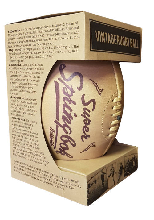 Limited Edition Super Springbok Leather Rugby Ball