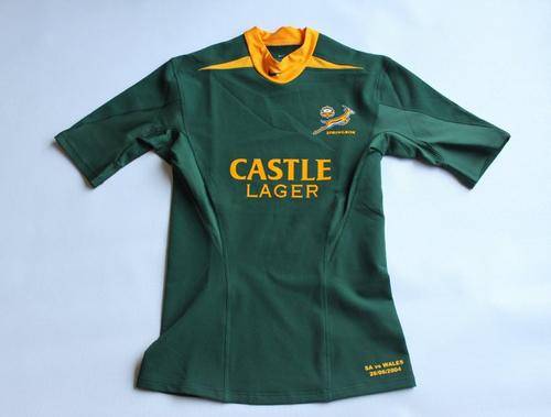 Springbok PLAYERS JERSEY WOW , SA vs Wales 26/06/2004
