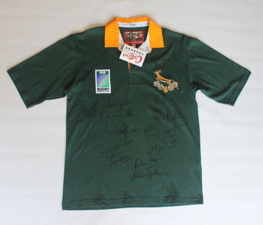 Rurgby World Cup 1995 Springbok Signed jersey