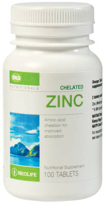 Neolife Chelated Zinc (100 Tablets) - GNLD Golden Products