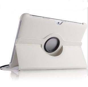360 Degree Rotating Cover Tablet Case Cover Stand For Samsung Galaxy Note N8000/8010 White