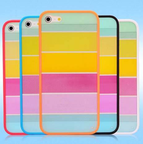 Rainbow Protective Case For Apple Iphone 5 Protector More Colors