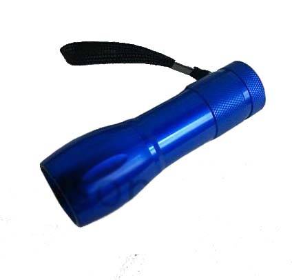 9 LED Torch FlashLight - Blue