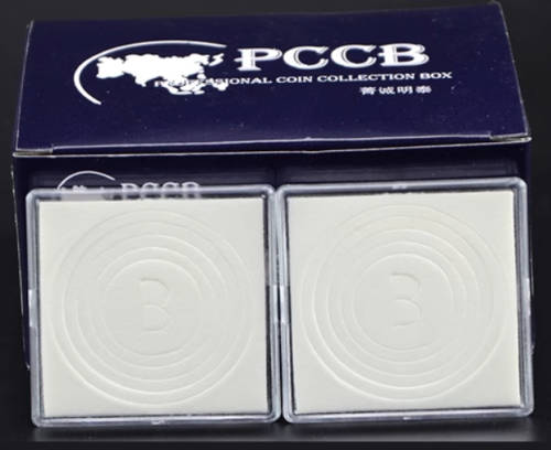 Box of 20 Square Coin Holders Coin Capsules Size A 20/25/30/35/40mm