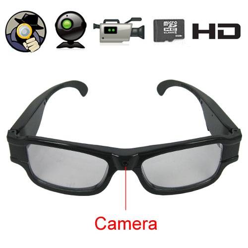 HD 720P Discreet Sexy Spy Glasses DVR With 5.0 Mega Pixels Hidden Camera
