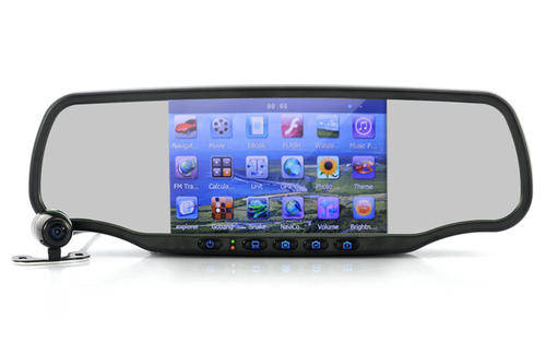 Car Rear View Mirror with Dashcam and Wireless Parking Camera - 5 Inch Screen, GPS, FREE SHIPPING