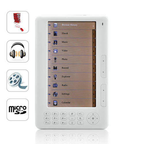Mebook - 7 Inch High Resolution eBook Reader + Super Media Player