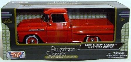 1:24 AMERICAN CLASSICS - 1958 Chevy Apache Fleetside Pickup