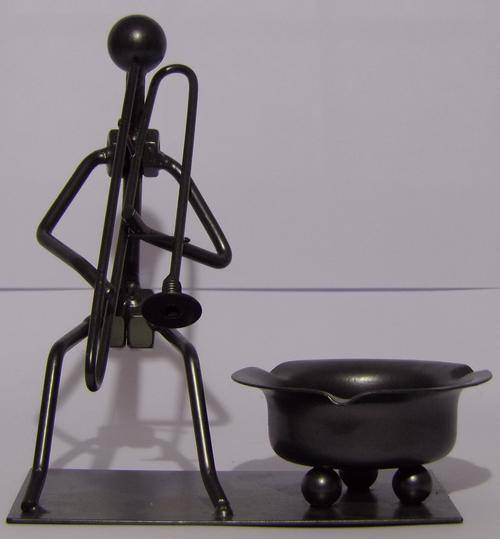 Steel Man with Trumpet - Ashtray