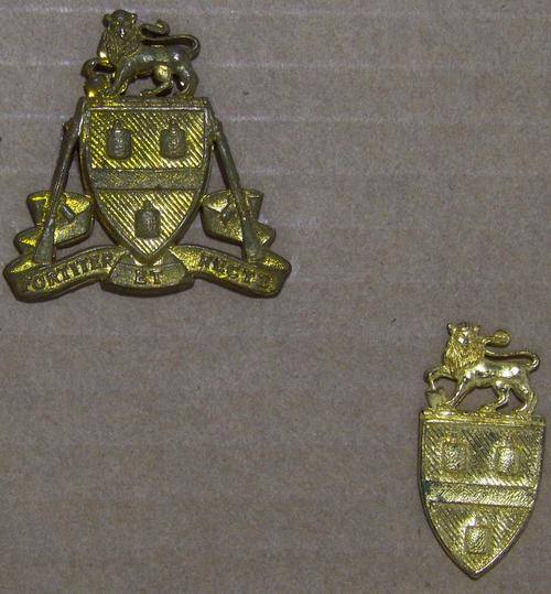 Johannesburg Regiment Cap and Collar Badge