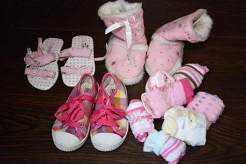 Lot of girl shoes and socks Size 5 & 6